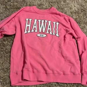 hollister pink hawaii hoodie